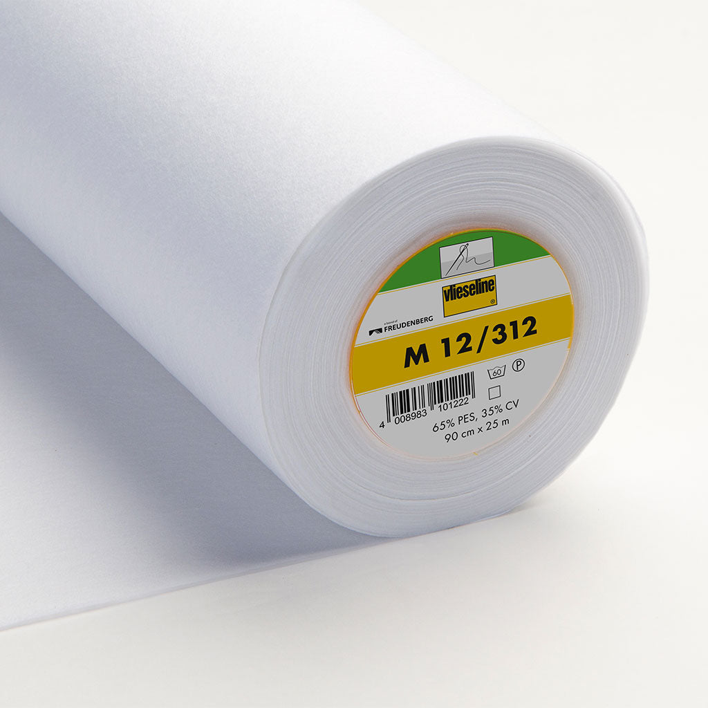 Vlieseline Sew-in Standard Medium Interfacing White M12/312 from Patternsandplains.com