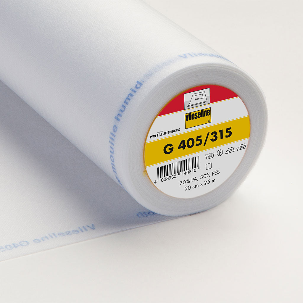 Vlieseline Ultrasoft Medium Iron-On Interfacing White G405/315 from Patternsandplains.com