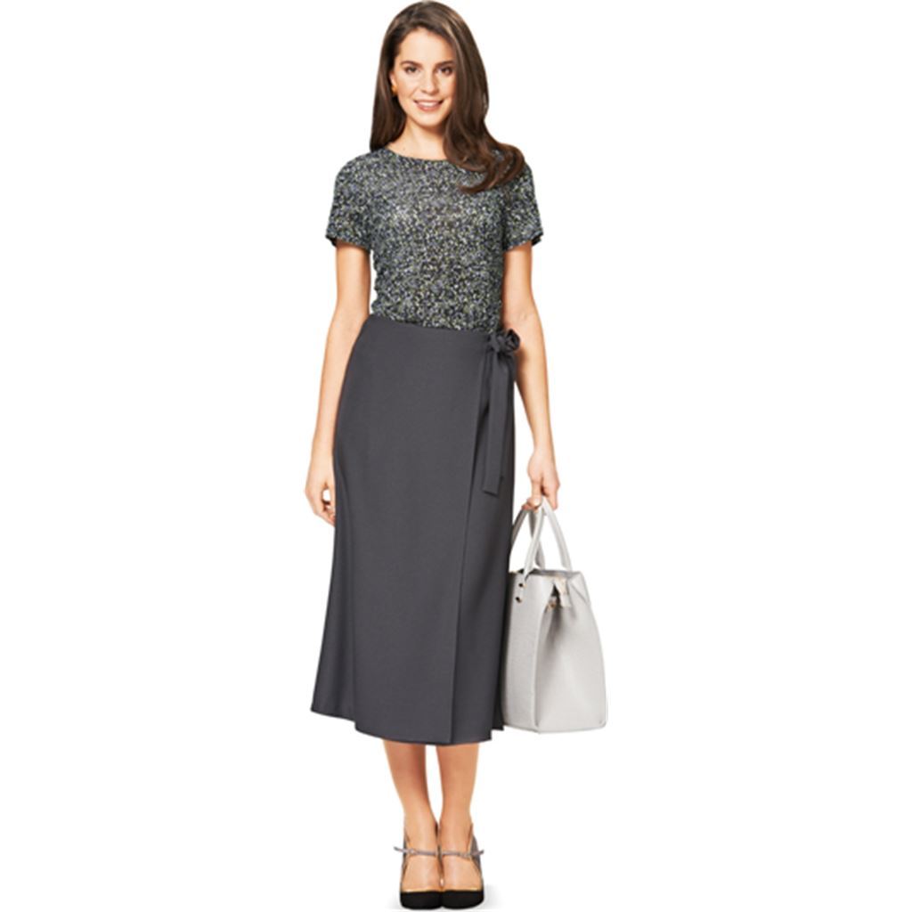 Burda B6733 Womens Wrap Skirt Sewing Pattern 6733 Image 2 From Patternsandplains.com