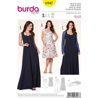 Burda B6947 Burda Style Plus to size 60 Sewing Pattern 6947 Image 1 From Patternsandplains.com
