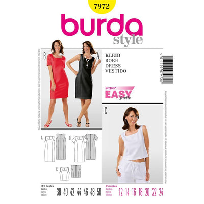 Burda B7972 Dress Sewing Pattern 7972 Image 1 From Patternsandplains.com