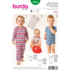 Burda B9384 Babies Bodysuit and Rompers Sewing Pattern 9384 Image 1 From Patternsandplains.com