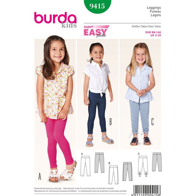 Burda B9415 Toddlers Sewing Pattern 9415 Image 1 From Patternsandplains.com