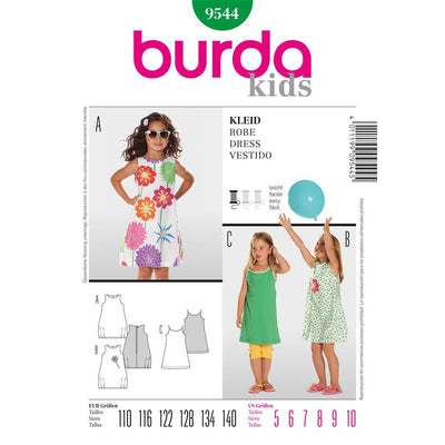 Burda B9544 Dress Sewing Pattern 9544 Image 1 From Patternsandplains.com