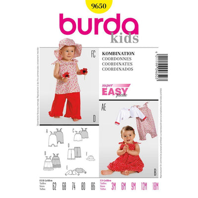 Burda B9650 Coordinates Sewing Pattern 9650 Image 1 From Patternsandplains.com