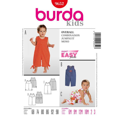 Burda B9652 Jumpsuit Sewing Pattern 9652 Image 1 From Patternsandplains.com