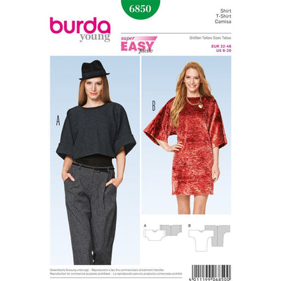 Burda Style B6850 Dress Sewing Pattern 6850 Image 1 From Patternsandplains.com