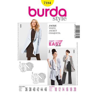 Burda Style B7184 Blouse Sewing Pattern 7184 Image 1 From Patternsandplains.com