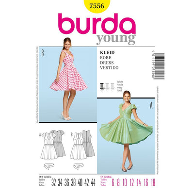 Burda Style B7556 Dress Sewing Pattern 7556 Image 1 From Patternsandplains.com
