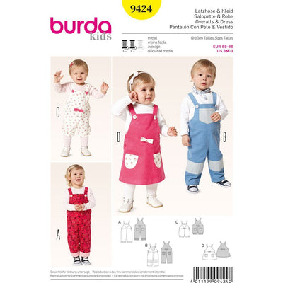 Burda Style B9424 Baby Sewing Pattern 9424 Image 1 From Patternsandplains.com