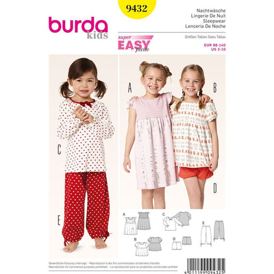 Burda Style B9432 Homewear Sewing Pattern 9432 Image 1 From Patternsandplains.com