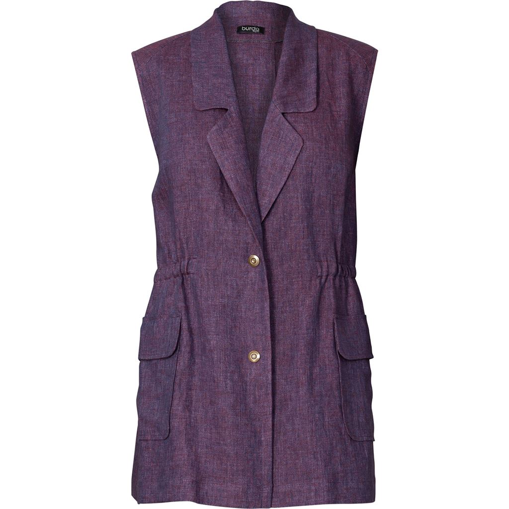 Burda Style Pattern 5840 Misses Coat and Vest B5840 Image 7 From Patternsandplains.com