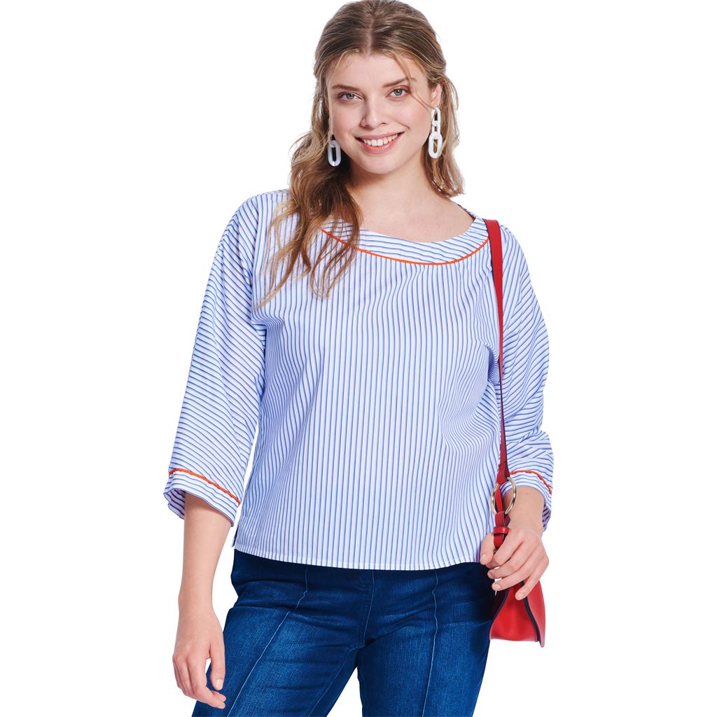 Burda Style Pattern 5843 Misses Shirt B5843 Image 3 From Patternsandplains.com