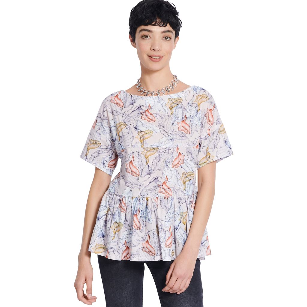 Burda Style Pattern 5856 Misses Blouse B5856 Image 2 From Patternsandplains.com