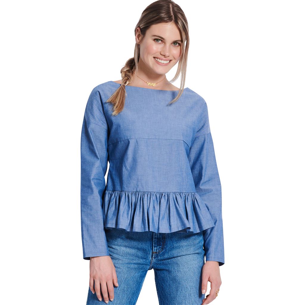 Burda Style Pattern 5856 Misses Blouse B5856 Image 4 From Patternsandplains.com