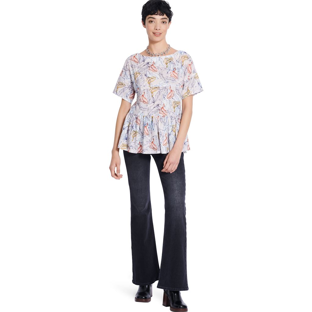 Burda Style Pattern 5856 Misses Blouse B5856 Image 5 From Patternsandplains.com