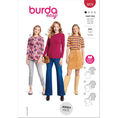 Burda Style Pattern 5876 Misses Top B5876 Image 1 From Patternsandplains.com