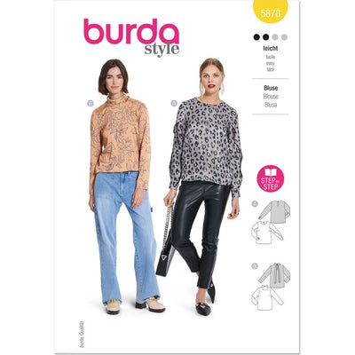 Burda Style Pattern 5878 Misses Blouse B5878 Image 1 From Patternsandplains.com