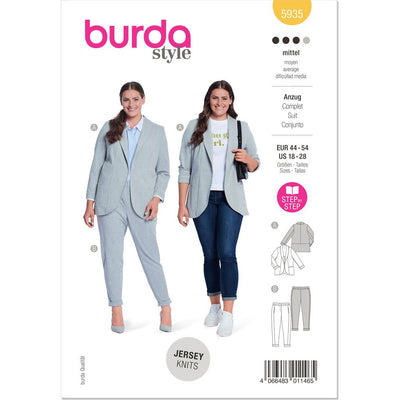 Burda Style Pattern 5935 Misses Suit B5935 Image 1 From Patternsandplains.com