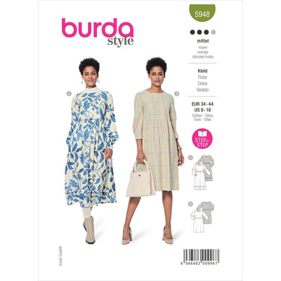 Burda Style Pattern 5948 Misses Dress B5948 Image 1 From Patternsandplains.com