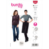 Burda Style Pattern 5970 Misses Slim Fit Top with Neckband B5970 Image 1 From Patternsandplains.com