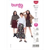 Burda Style Pattern 5978 Misses Tiered Skirt with Elastic Waist B5978 Image 1 From Patternsandplains.com
