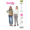 Burda Style Pattern 5981 Misses Long Sleeve Blouse with Tucks on Sleeves B5981 Image 1 From Patternsandplains.com