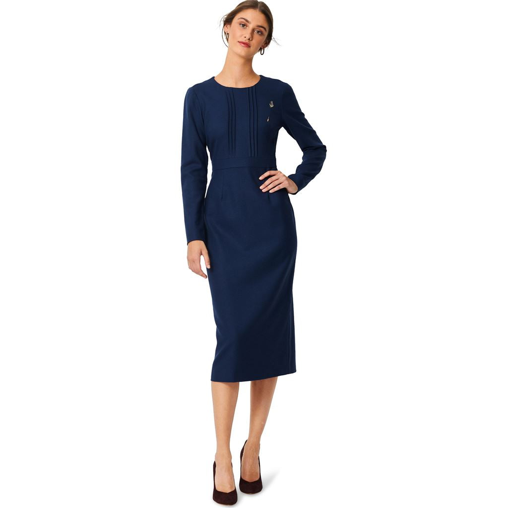 Burda Style Pattern 5983 Misses Dress with Waistband and Wide or Narrow Skirt B5983 Image 2 From Patternsandplains.com