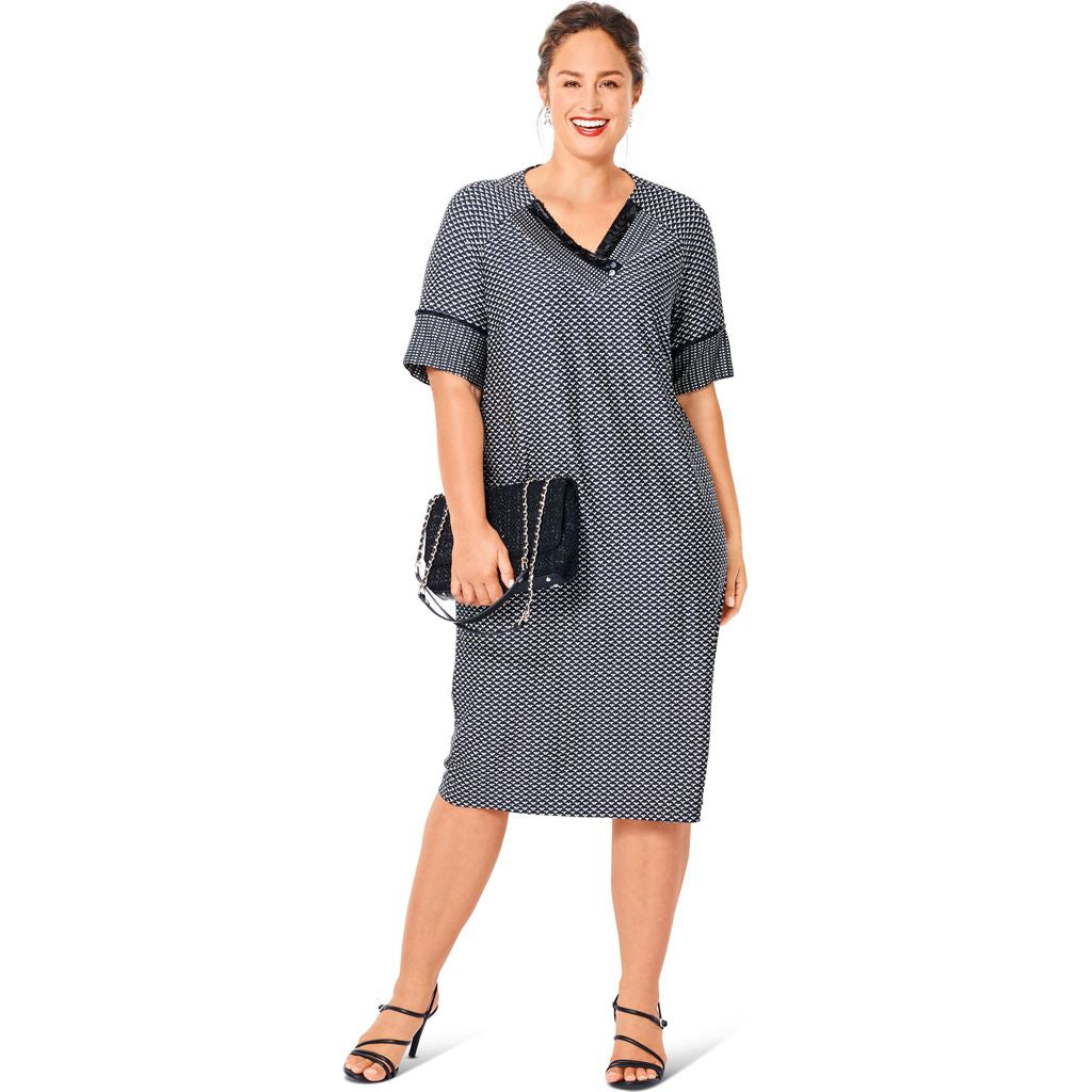 Burda Style Pattern 6018 Misses Dress and Top B6018 Image 4 From Patternsandplains.com