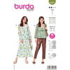 Burda Style Pattern 6023 Misses Dress and Blouse B6023 Image 1 From Patternsandplains.com