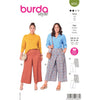 Burda Style Pattern 6035 Misses Trousers and Culottes B6035 Image 1 From Patternsandplains.com