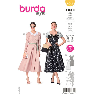 Burda Style Pattern 6042 Misses Dress B6042 Image 1 From Patternsandplains.com