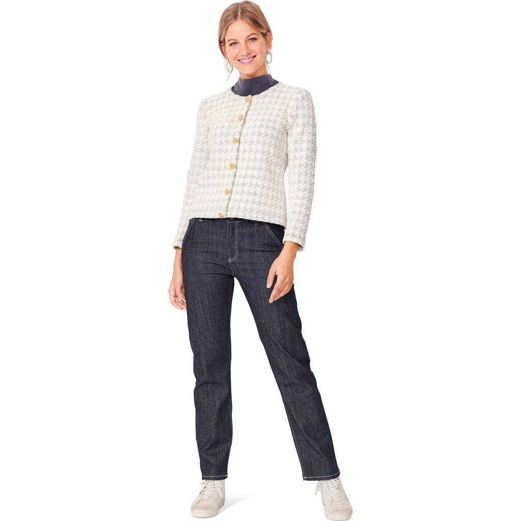 Burda Style Pattern 6053 Misses Cardigan with Rounded Neckline B6053 Image 2 From Patternsandplains.com