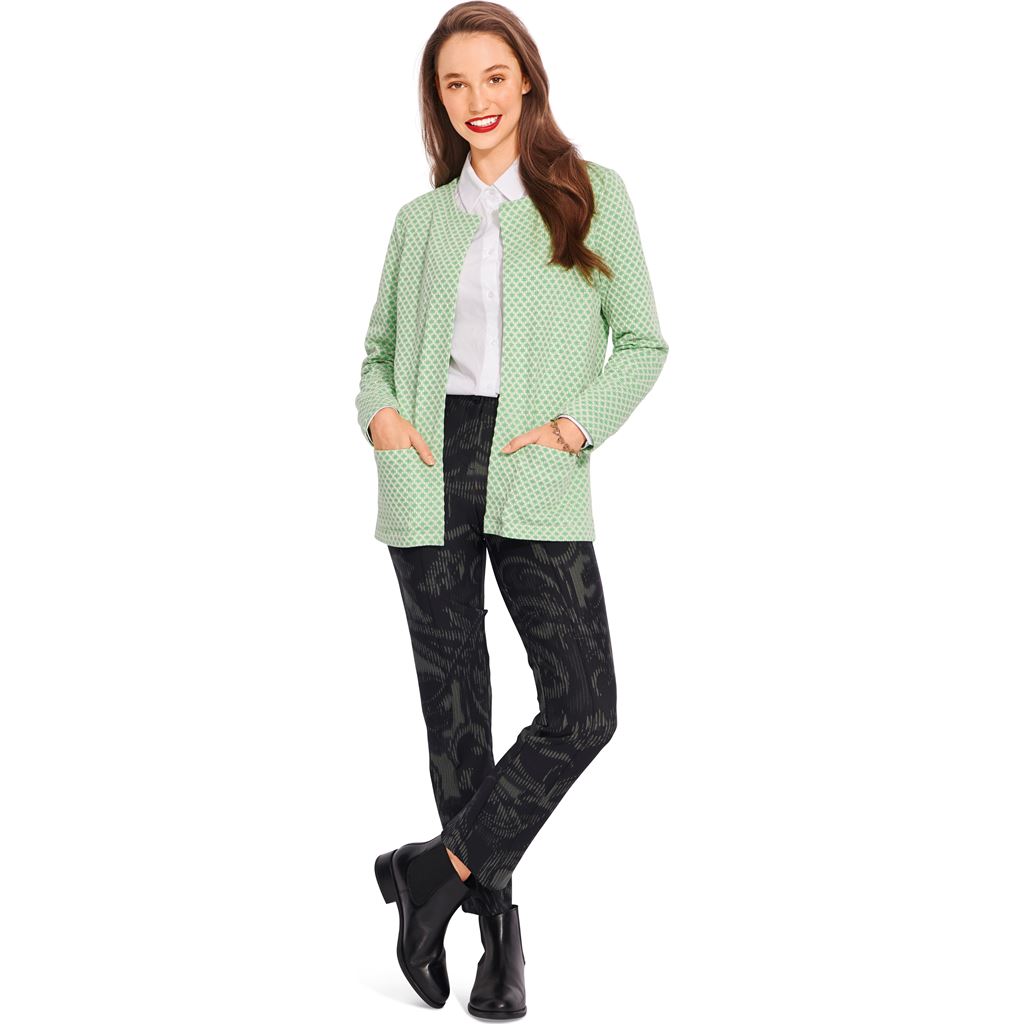 Burda Style Pattern 6053 Misses Cardigan with Rounded Neckline B6053 Image 4 From Patternsandplains.com