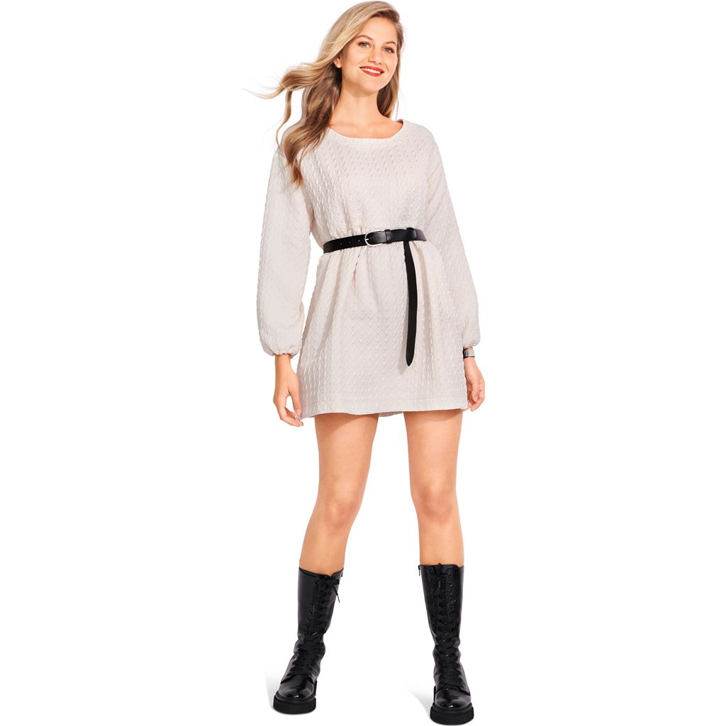 Burda Style Pattern 6055 Misses Dress with Gathered Skirt B6055 Image 2 From Patternsandplains.com