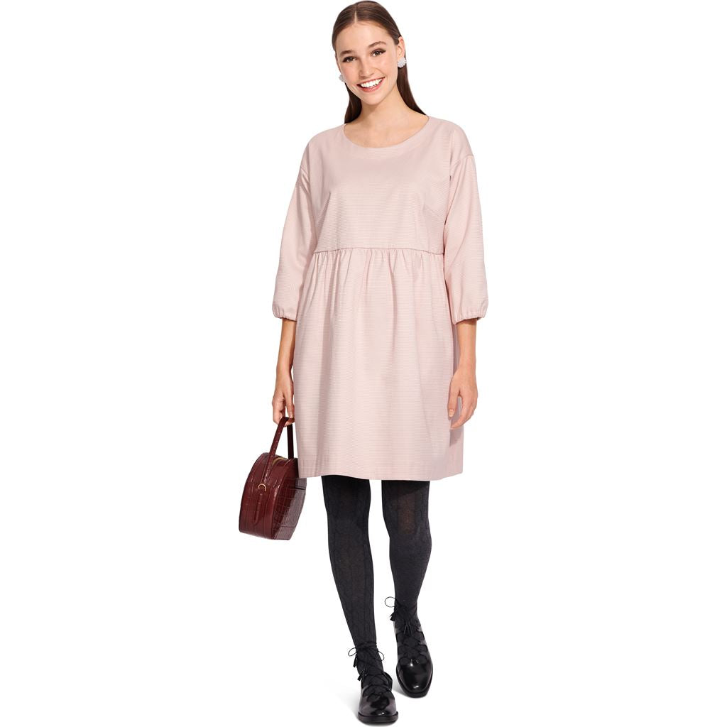 Burda Style Pattern 6055 Misses Dress with Gathered Skirt B6055 Image 3 From Patternsandplains.com