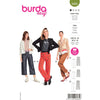 Burda Style Pattern 6085 Misses Straight Leg Pants and Trousers with Stretch Waistband B6085 Image 1 From Patternsandplains.com