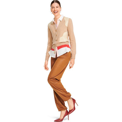 Burda Style Pattern 6085 Misses Straight Leg Pants and Trousers with Stretch Waistband B6085 Image 4 From Patternsandplains.com