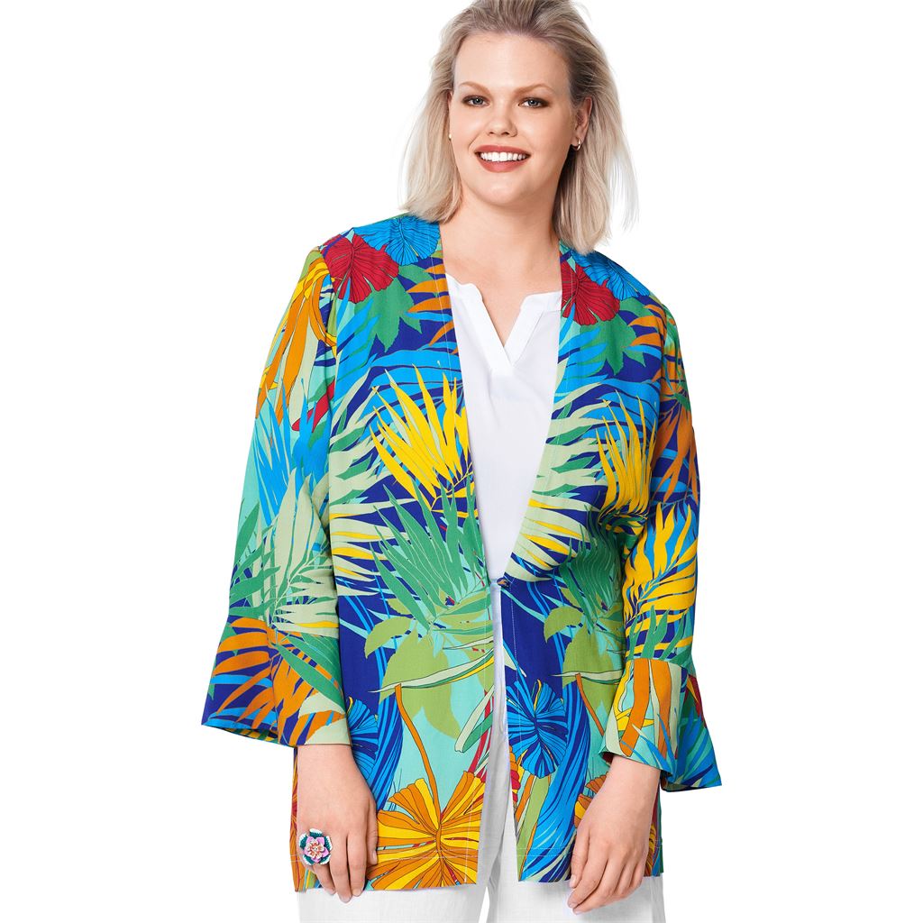 Burda Style Pattern 6107 Womens Blouson Jacket B6107 Image 3 From Patternsandplains.com