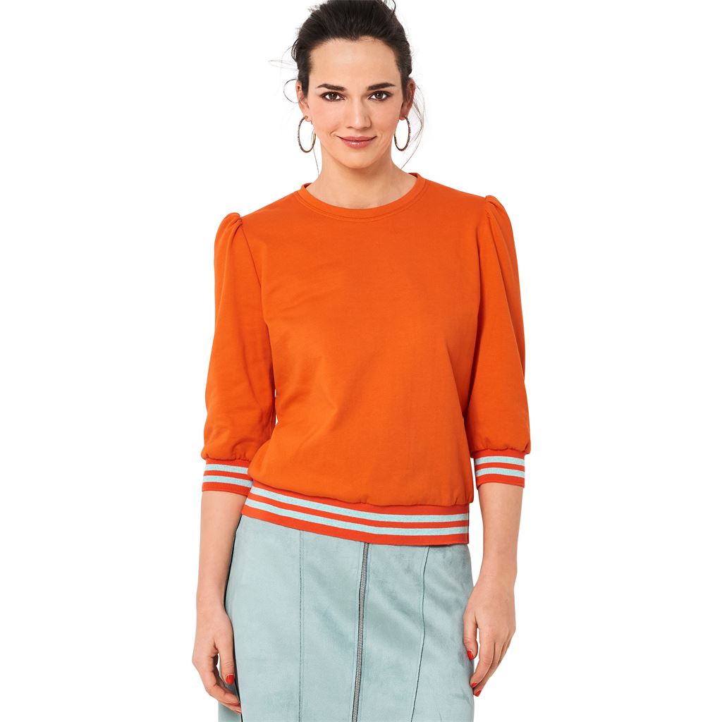 Burda Style Pattern 6109 Misses Sweatshirt B6109 Image 2 From Patternsandplains.com