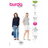 Burda Style Pattern 6128 Misses Hoodie Sweatshirt B6128 Image 1 From Patternsandplains.com
