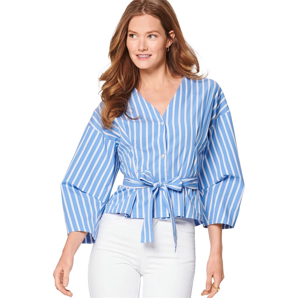 Burda Style Pattern 6135 Misses Blouse B6135 Image 2 From Patternsandplains.com