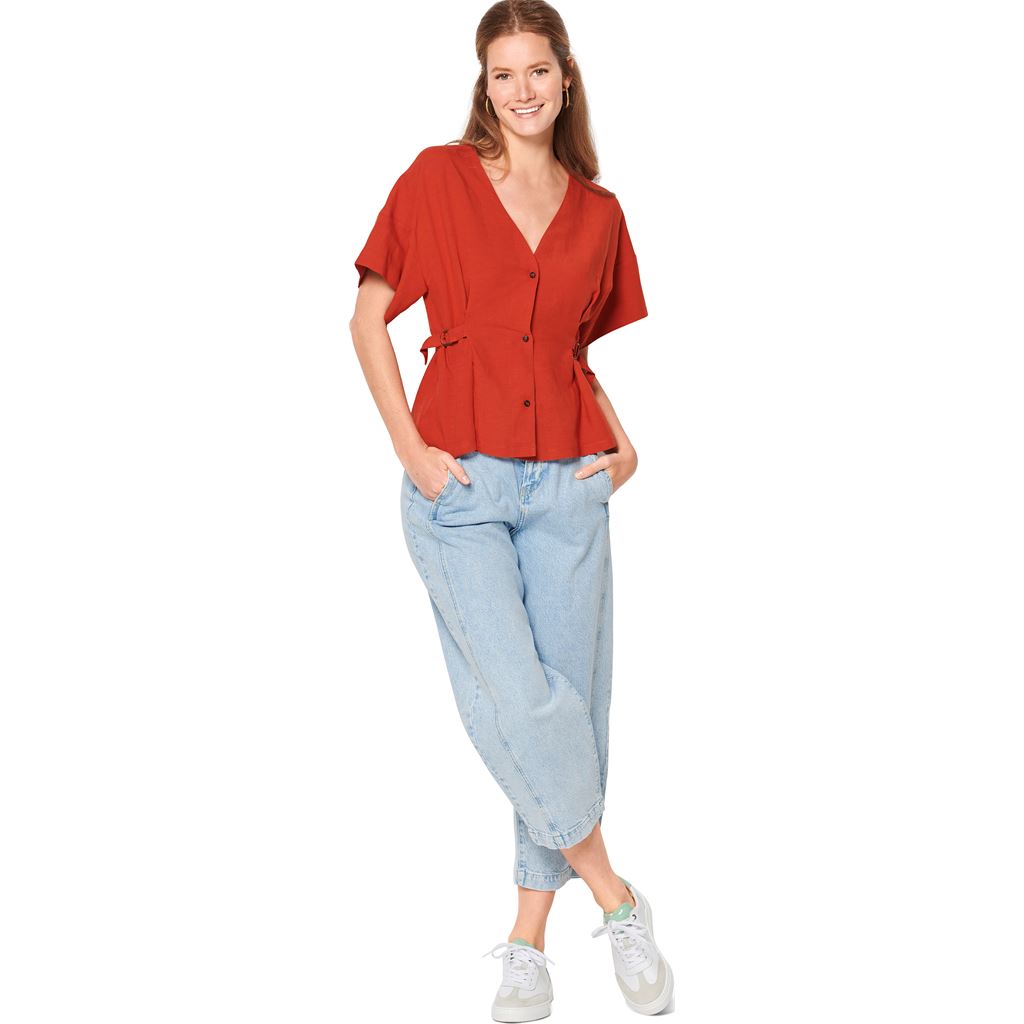 Burda Style Pattern 6135 Misses Blouse B6135 Image 5 From Patternsandplains.com