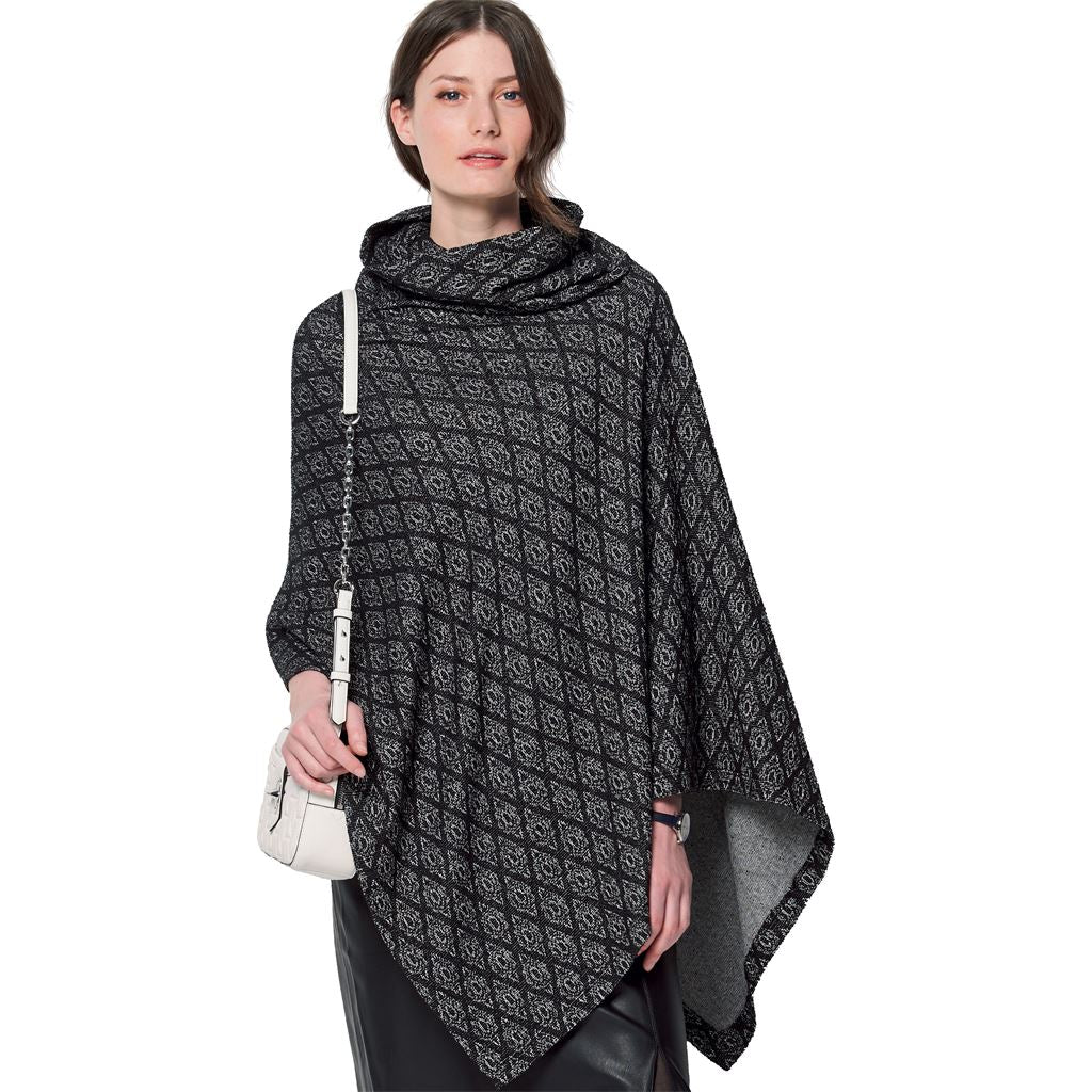 Burda Style Pattern 6175 Misses Cape Rectangular with roll neck B6175 Image 3 From Patternsandplains.com