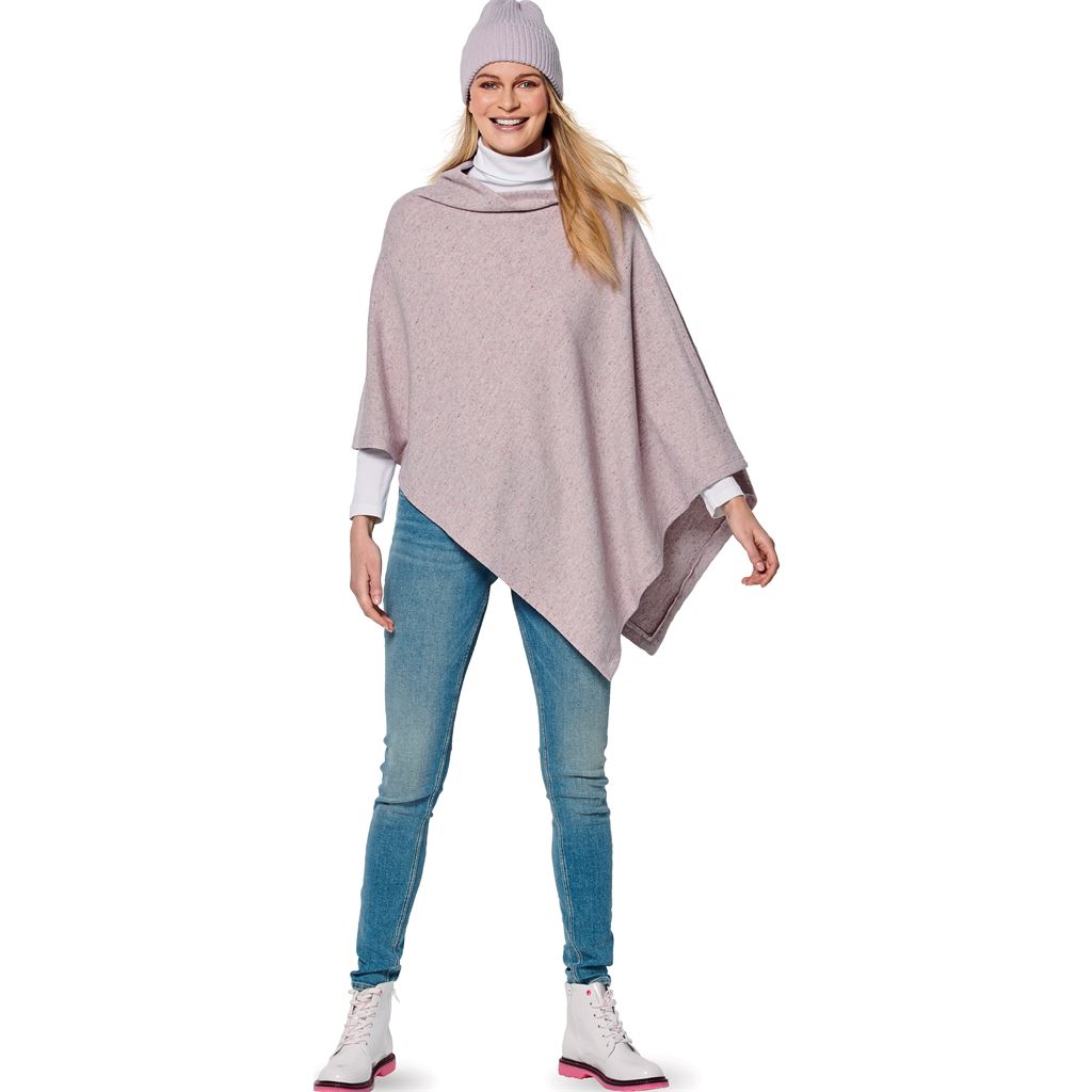 Burda Style Pattern 6175 Misses Cape Rectangular with roll neck B6175 Image 4 From Patternsandplains.com