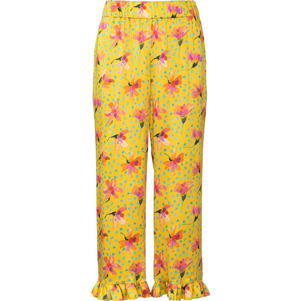 Burda Style Pattern 6199 Misses Trousers Pants Shorts Elastic Waist Hem Frills B6199 Image 6 From Patternsandplains.com