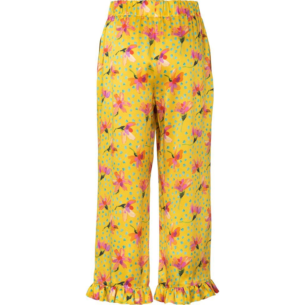 Burda Style Pattern 6199 Misses Trousers Pants Shorts Elastic Waist Hem Frills B6199 Image 7 From Patternsandplains.com