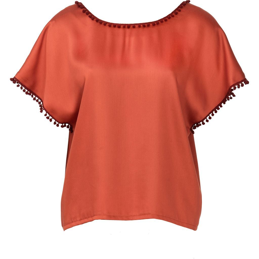 Burda Style Pattern 6204 Misses Blouse Shirt Over cut Shoulders V neck in Front or Back B6204 Image 3 From Patternsandplains.com