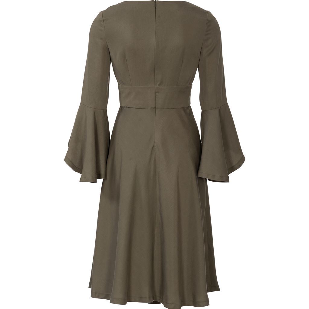 Burda Style Pattern 6205 Misses Dress with Empire Waist Bell shaped Skirt B6205 Image 7 From Patternsandplains.com