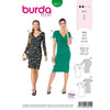 Burda Style Pattern 6211 Misses Dress in Wrap Look Figure Fitting B6211 Image 1 From Patternsandplains.com